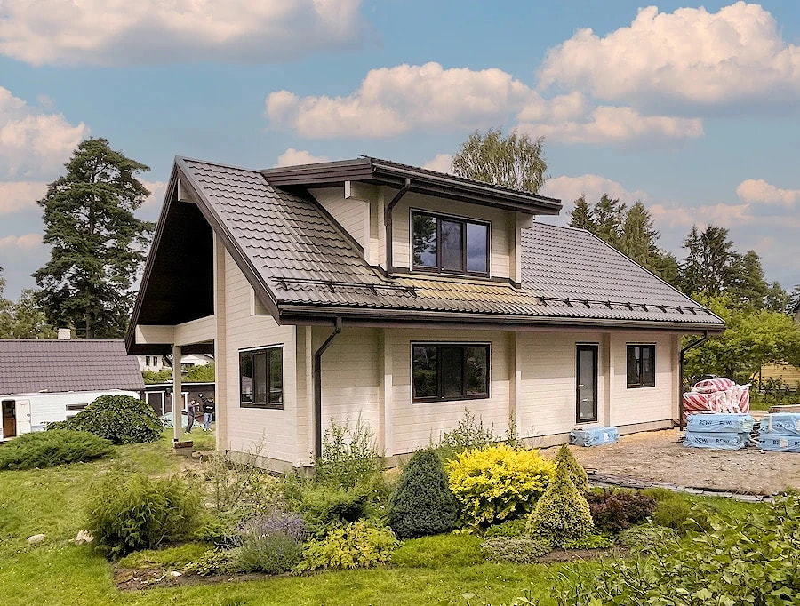 Modern huis van gelijmd gelamineerd hout "Estonia Loksa" 180 m2   