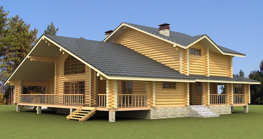Das Sommerblockhaus Helena 327m2