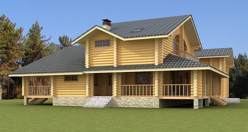 Das Sommerblockhaus Helena 327m2