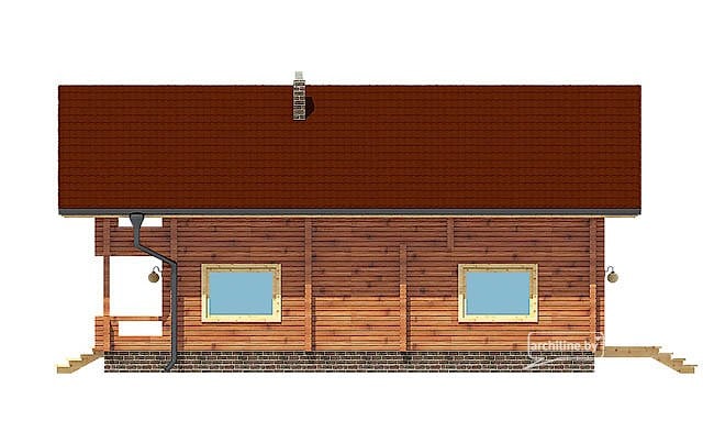 Entwurf Holzhaus von Furnierschichtholz 157 m²
