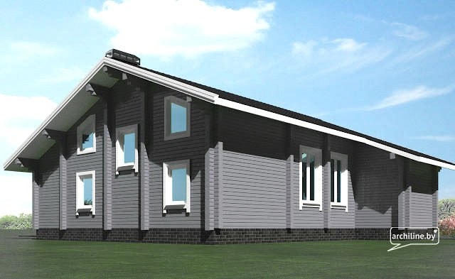 Haus aus dem Kantholz im Stil "Konstanz" 134,5 m2