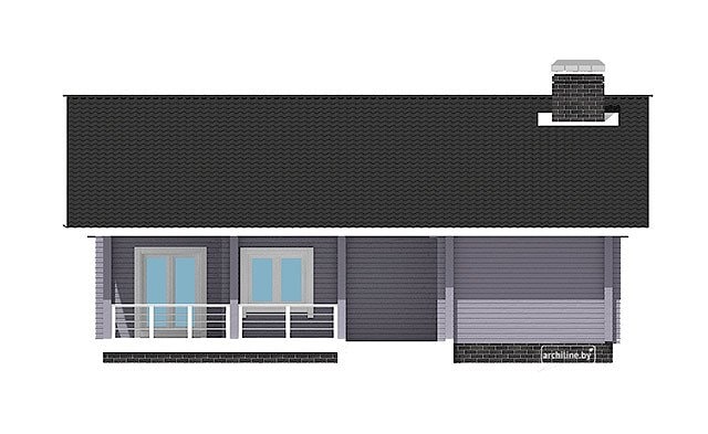 Haus aus dem Kantholz im Stil "Konstanz" 134,5 m2