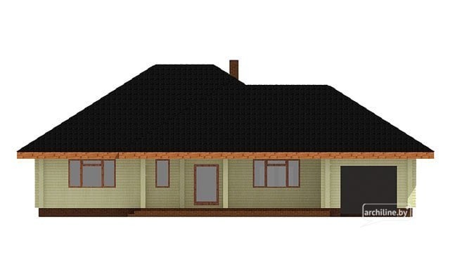 Holzhaus aus dem Leimholz 154m2