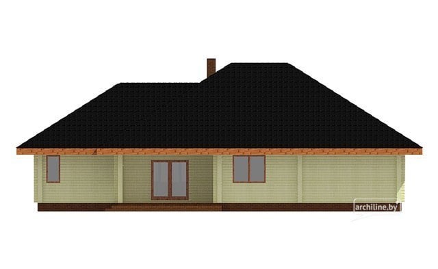 Holzhaus aus dem Leimholz 154m2