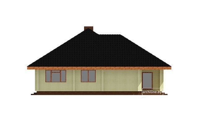 Holzhaus aus dem Leimholz 154m2