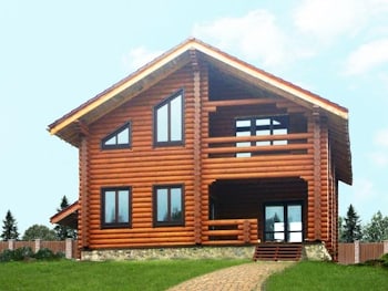 Holzhaus "Pirna" — 172 m2 — Rundholz — Preise auf Anfrage