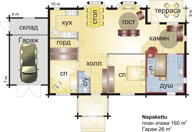 Hausdesigns: Napakettu Holzhaus
