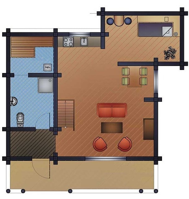 Plan vom Erdgeschoss