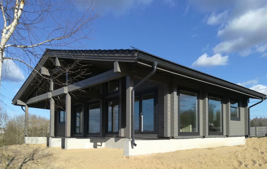 Skandinavisches Holzhaus, Projekt "Morgen" 110 m²   