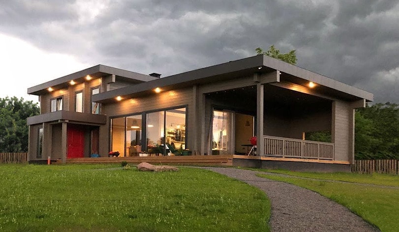 Modernes Holzhaus mit Flachdach, Projekt "Hope" 182 m²  