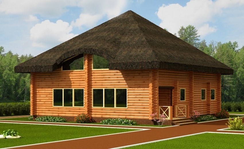 Haus aus Holz "Triptis" - 211 m2 - Rundholz - Preise auf Anfrage  
