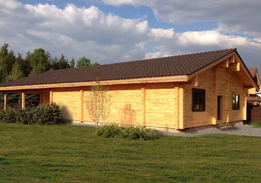 Haus aus Holz "Wallgau" - 252 m2 - Kantholz - Preise auf Anfrage  