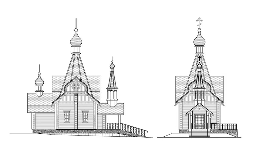 Entwurf und Bau von Holzkirchen, Kapellen und Tempeln   
