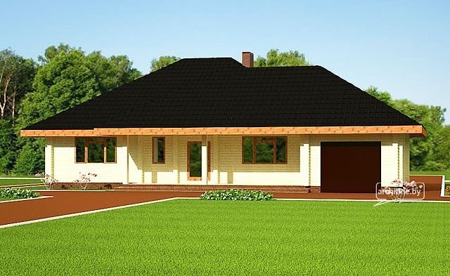 Haus aus Holz "Kronach" - 154 m² - Brettschichtholz - Preise auf Anfrage  